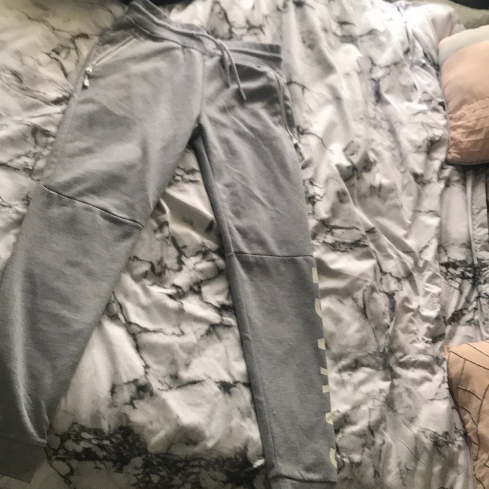 Sweat pants that say savage